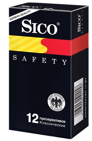 Изображение товара Sico Safety классические презервативы 12 шт - безопасный и надежный защитный аксессуар