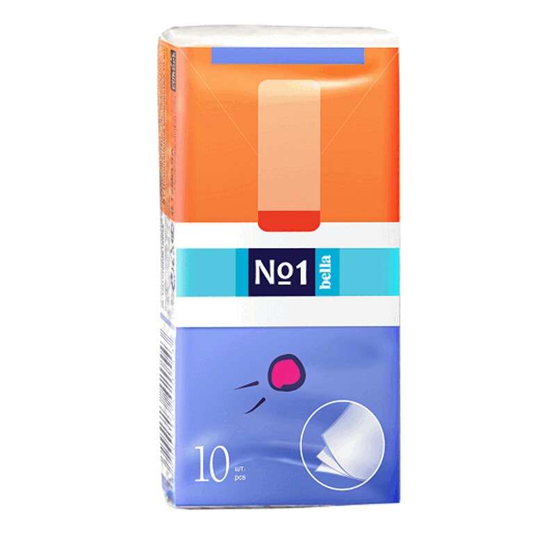 Изображение товара Бумажные носовые платки Bella №1 10 шт без ароматов гипоаллергенные