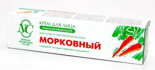 Изображение товара Крем для лица морковный Невская Косметика 40 мл уход за кожей лица