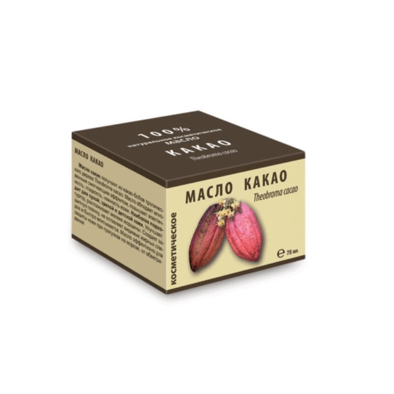 Изображение товара Какао масло косметическое твердое 75 мл банка - натуральный уход за кожей и волосами