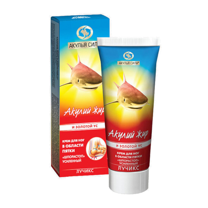 Изображение товара Крем от пяточной шпоры с акулиным жиром и золотым усом 75 мл Твинс Тэк