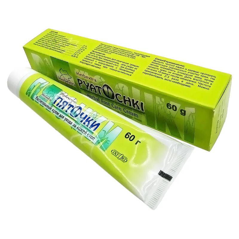 Изображение товара Крем для ног ПЯТОЧКИ Уход за трещинами и проблемной кожей стоп 60 г