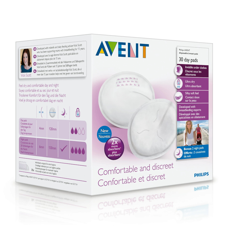 Изображение товара Philips Avent Вкладыши для бюстгалтера одноразовые 30 шт