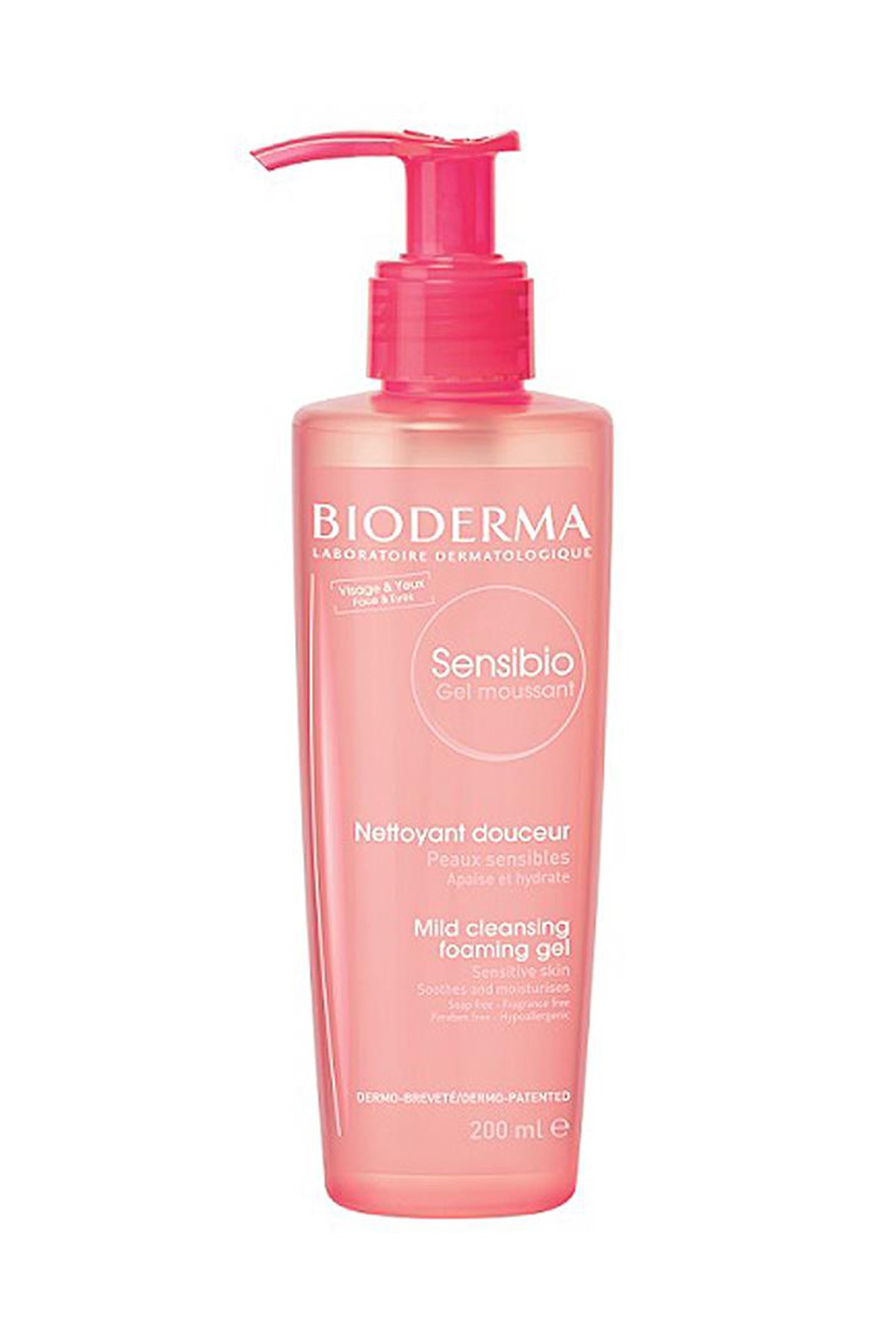 Изображение товара Мицеллярный гель Bioderma Sensibio для чувствительной кожи лица 200 мл