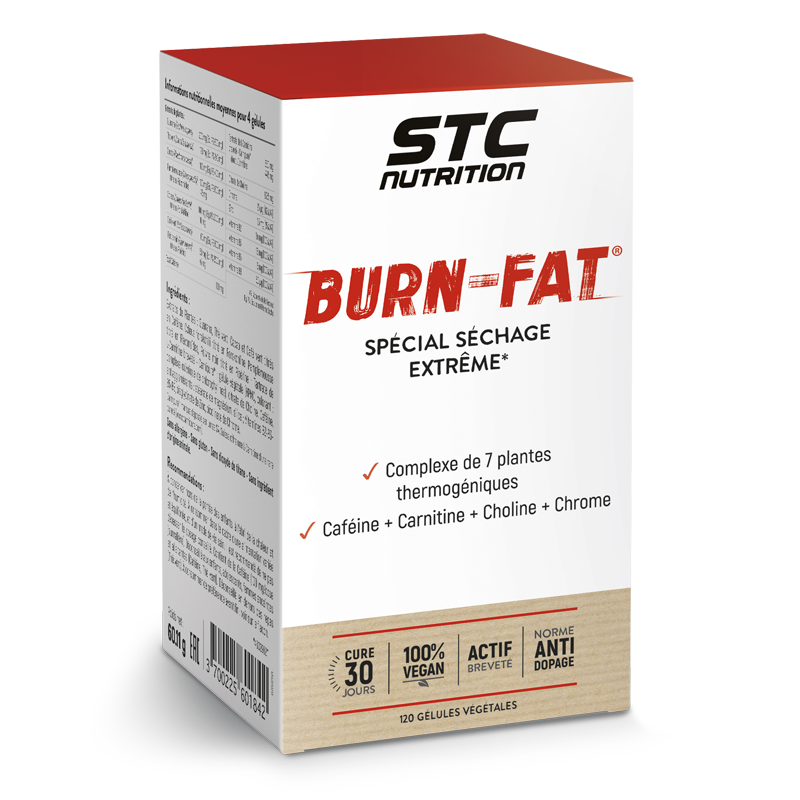 Изображение товара STC Burn-Fat капсулы для снижения жира 120 шт, натуральный состав, Франция