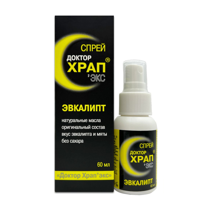 Изображение товара Спрей Д-р Храп Экс Эвкалипт 60 мл - облегчение носового дыхания