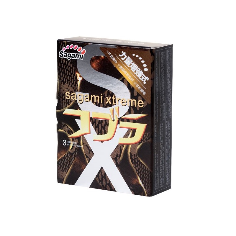 Изображение товара Сагами Экстрим Кобра конусообразные презервативы 3 шт - надежная защита и комфорт