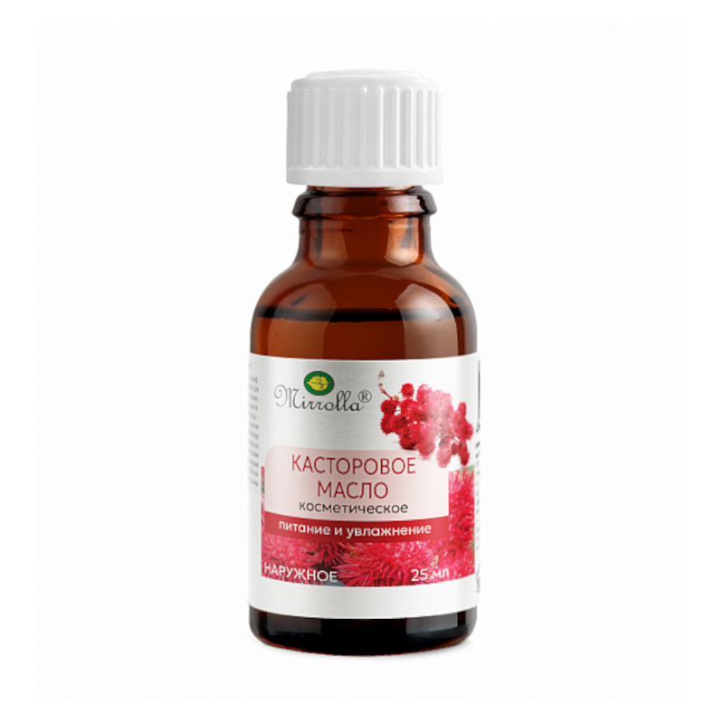 Изображение товара Косметическое касторовое масло Mirrolla 25 мл для ухода за кожей и волосами