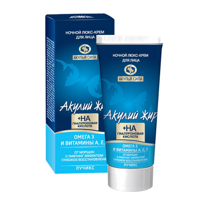 Изображение товара Акулий жир Омега-3-и витамины А Е F Крем для лица ночной 50 мл