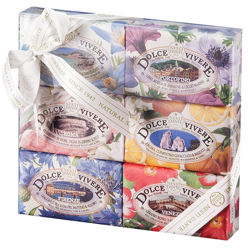 Изображение товара Набор косметического мыла Nesti Dante Dolce Vivere 6 шт по 150 г