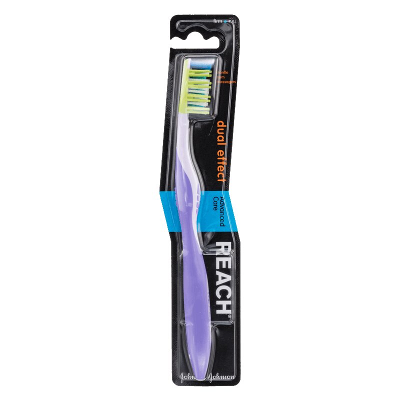 Изображение товара Зубная щетка Reach Dual Effect жесткая для эффективной чистки 1 шт