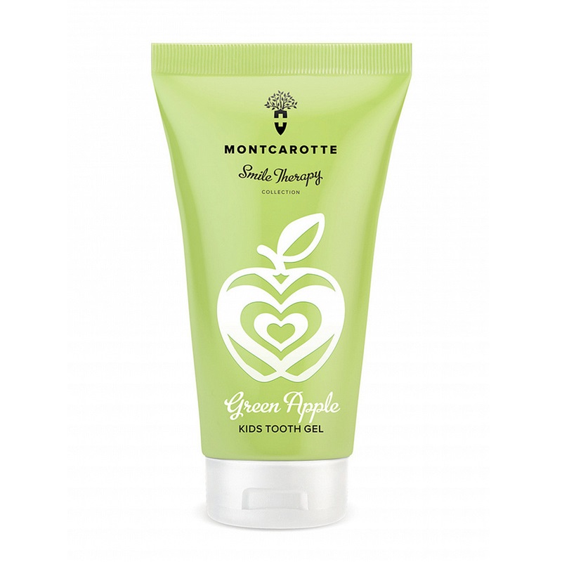 Изображение товара Montcarotte Зубная паста-гель для детей Яблоко 30 мл безопасная гипоаллергенная