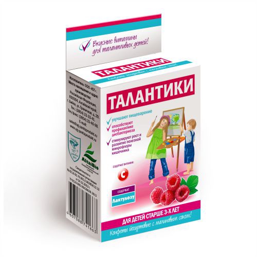 Изображение товара Талантики йогуртовые конфеты с малиновым соком 70 г - вкусное лакомство для всей семьи