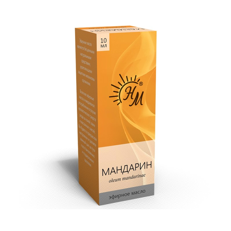 Изображение товара Эфирное масло Мандарин 10 мл Натуральные масла Россия для ароматерапии и ухода за кожей