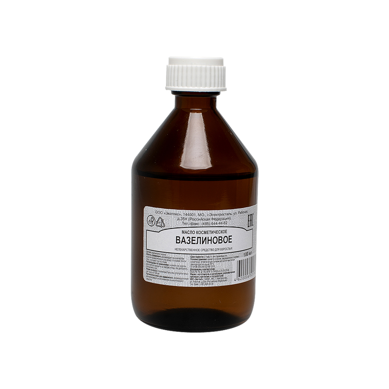 Изображение товара Вазелиновое масло косметическое 100 мл для увлажнения и ухода за кожей