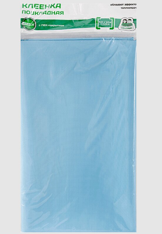 Изображение товара Клеенка подкладная ПВХ 0,7х1,0 м без окантовки прозрачная Россия