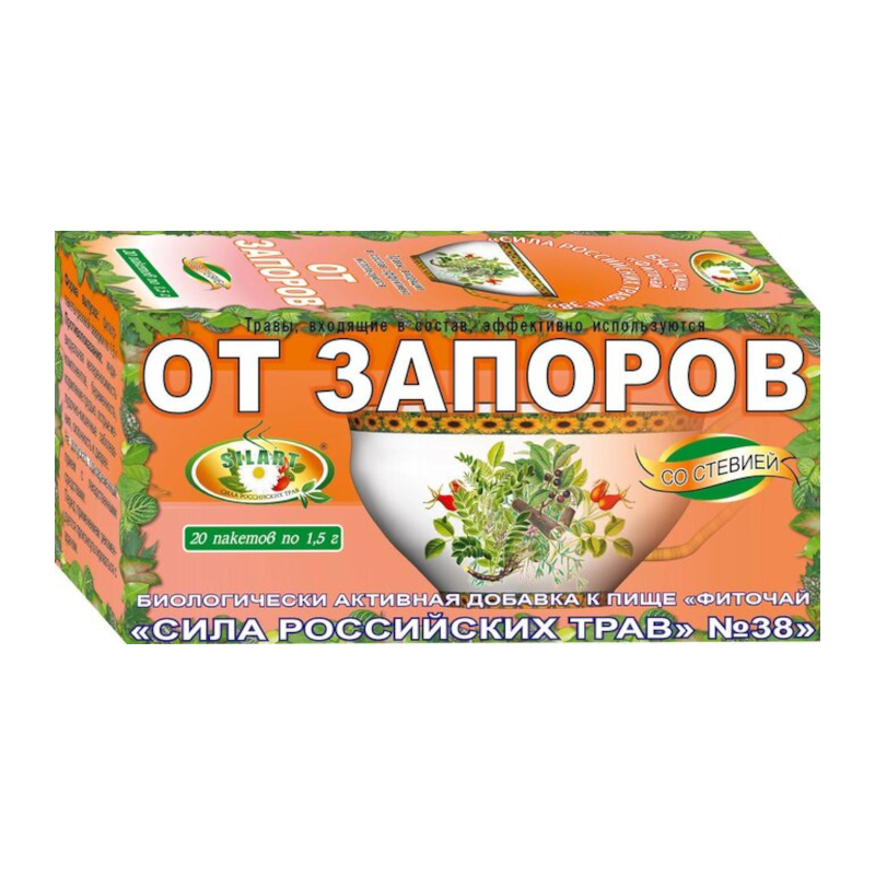 Изображение товара Фиточай Сила Российских Трав №38 20 фильтр-пакетов для поддержания ЖКТ