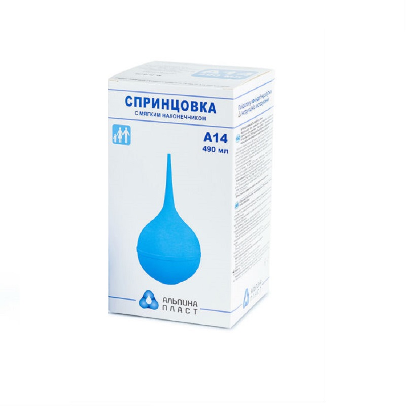 Изображение товара Спринцовка с мягким наконечником А-14 490 мл для гигиенических процедур
