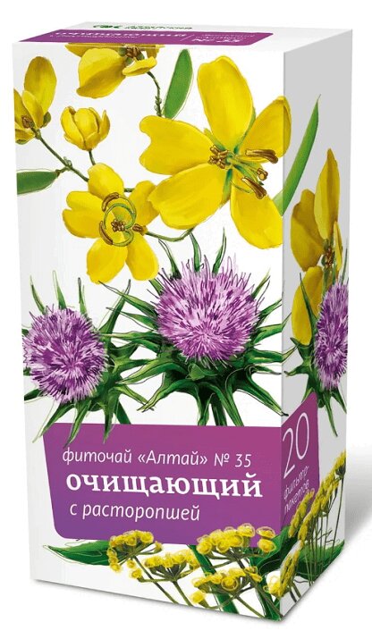 Изображение товара Фиточай Алтай № 35 Очищающий Расторопша 20 фильтр-пакетов