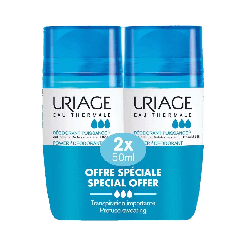 Изображение товара Uriage Дезодорант тройного действия 50 мл 2 шт – надежная защита и свежесть