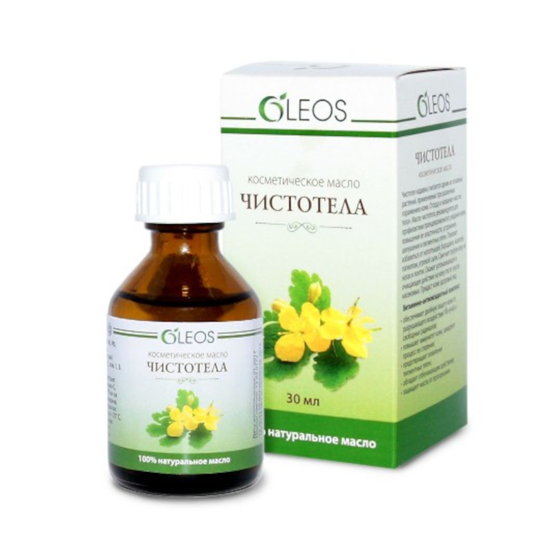 Изображение товара Косметическое масло с экстрактом чистотела Oleos 30 мл для проблемной кожи