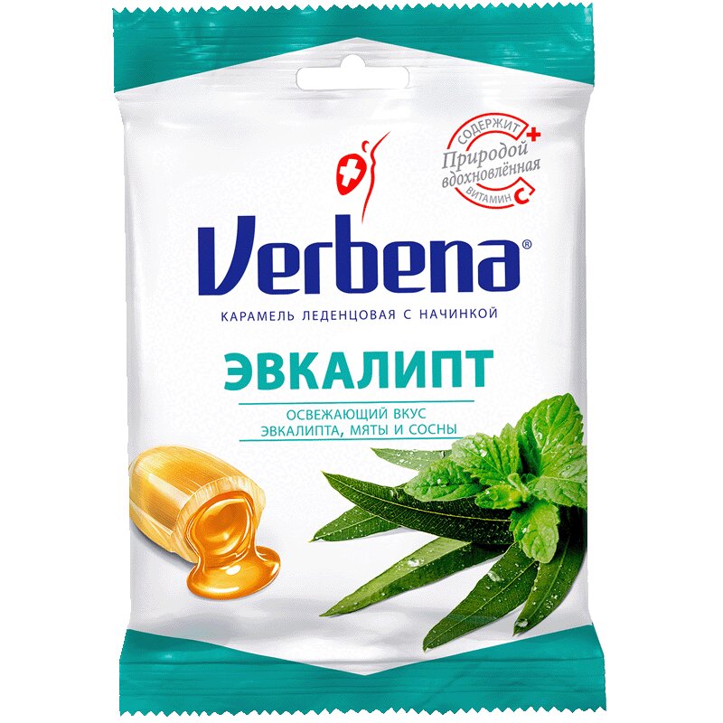 Изображение товара Леденцы Verbena Эвкалипт с витамином C 60 г