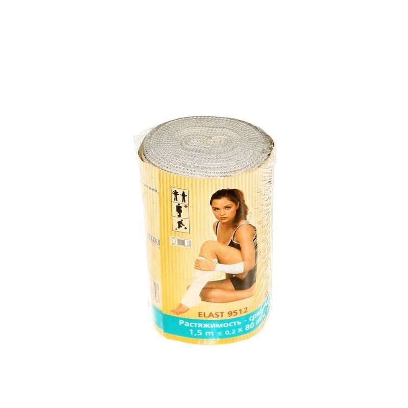 Изображение товара Бинт мед.эластичный ленточный средней растяжимости 1,5 м х 80 мм