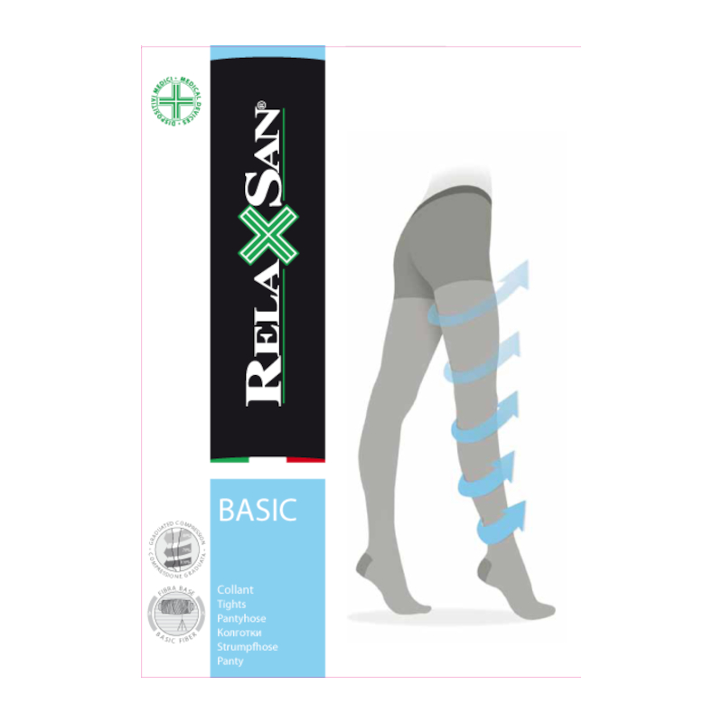 Изображение товара Компрессионные колготки Relaxsan Basic 280 den, 2 класс компрессии, черные, размер 4