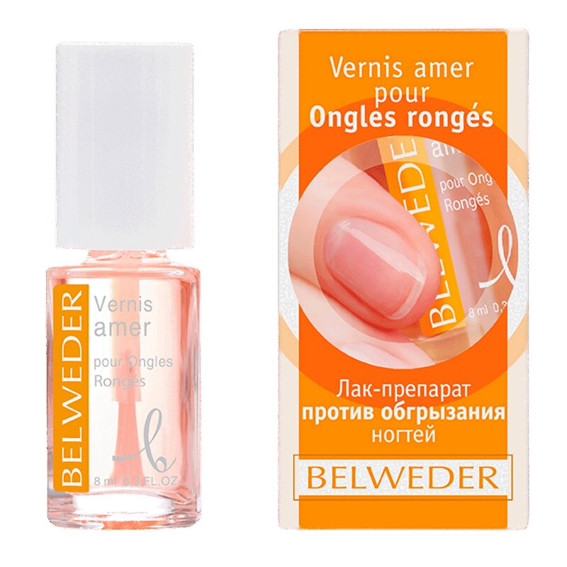 Изображение товара Бельведер Лак-препарат п/обгрызания ногтей 8мл - безопасное средство для подавления привычки