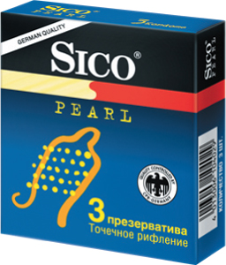 Изображение товара Презервативы Sico Pearl точечное рефление 3 шт Германия