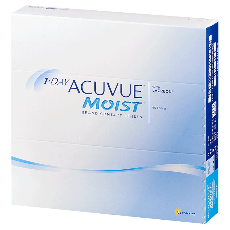 Изображение товара Контактные линзы Acuvue 1-DAY MOIST, 90 шт, -6.00