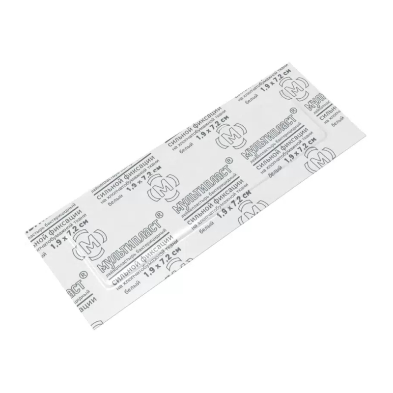 Изображение товара Мультипласт Лейкопластырь бактерицидный сильной фиксации 1,9 см х 7,2 см 1 шт