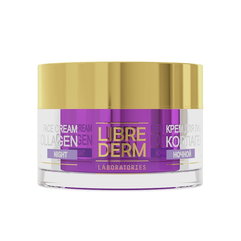 Изображение товара Крем ночной с коллагеном Librederm 50 мл для уменьшения морщин и упругости кожи