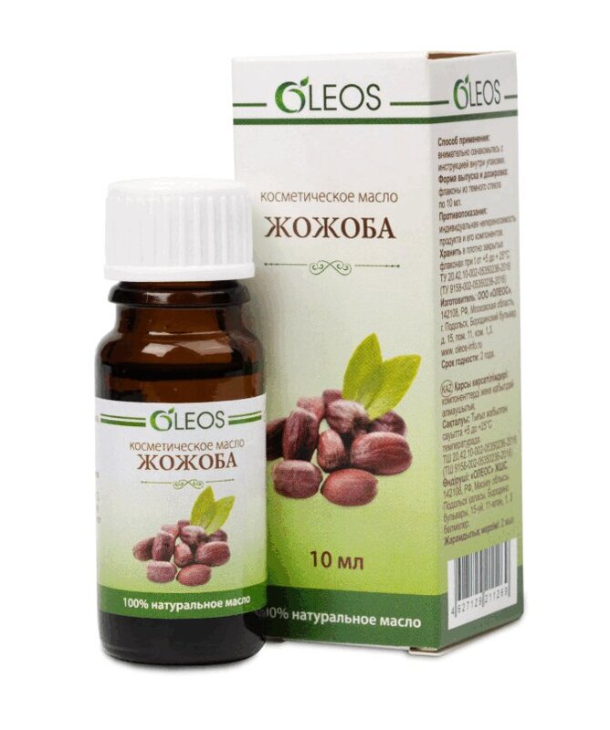 Изображение товара Эфирное масло Жожоба Oleos 10 мл натуральный уход кожа волосы