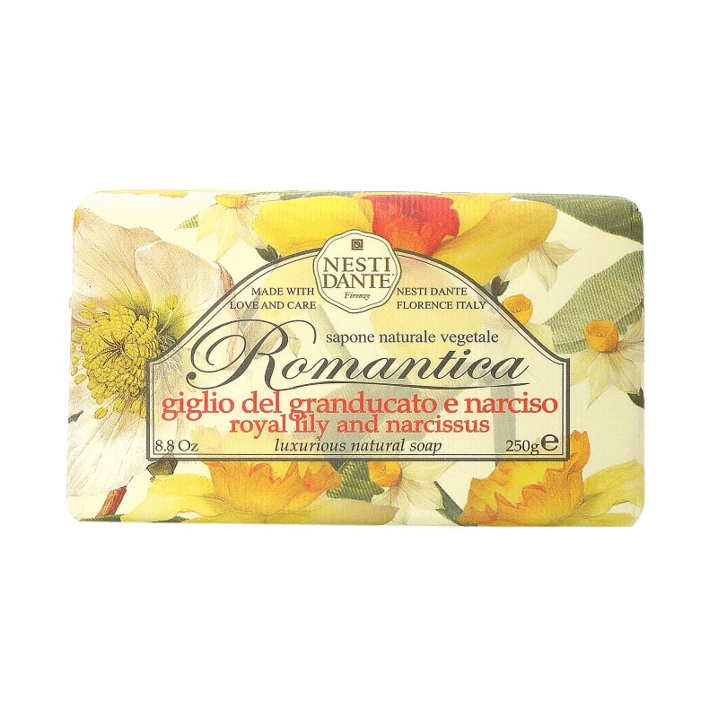 Изображение товара Парфюмированное мыло Nesti Dante Romantica Королевская лилия и Нарцисс 250 г