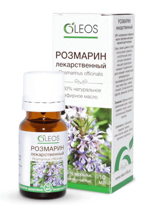 Изображение товара Эфирное масло Розмарин Oleos 10 мл натуральное ароматерапия и уход