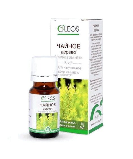 Изображение товара Эфирное масло чайного дерева Oleos 10 мл натуральное средство для кожи и иммунитета