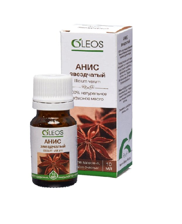 Изображение товара Эфирное масло Анис Oleos 10 мл натуральное ароматерапевтическое средство