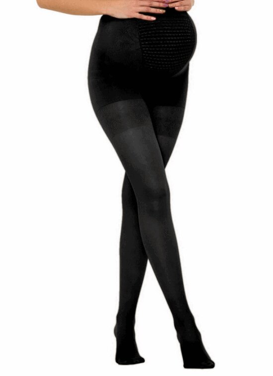 Изображение товара B.Well Care Колготки компрессионные для беременных JW-316 1 класс компрессии Черные размер 3