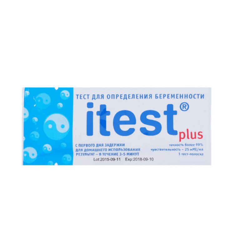 Изображение товара I Test Plus Тест на беременность тест-полоска 1 шт