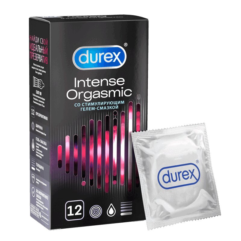 Изображение товара Durex Intense Orgasmic — презервативы со стимулирующим гелем 12 шт