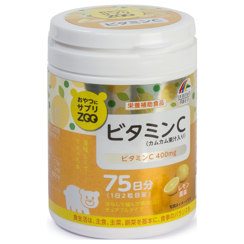 Изображение товара Unimat ZOO Витамин С таблетки 150 шт для иммунитета Япония