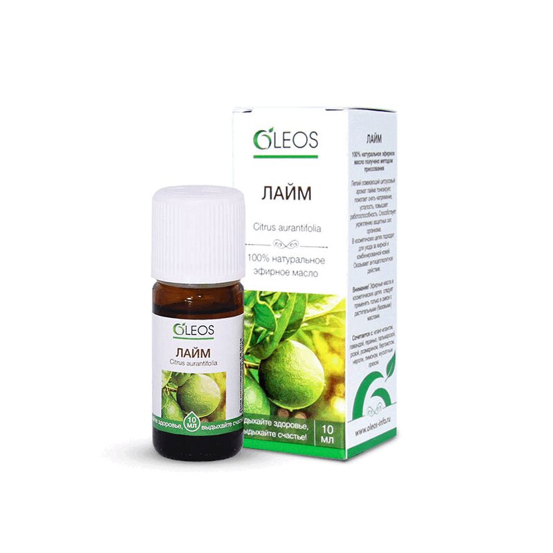Изображение товара Эфирное масло Лайм 10 мл Oleos натуральный ароматерапевтический продукт