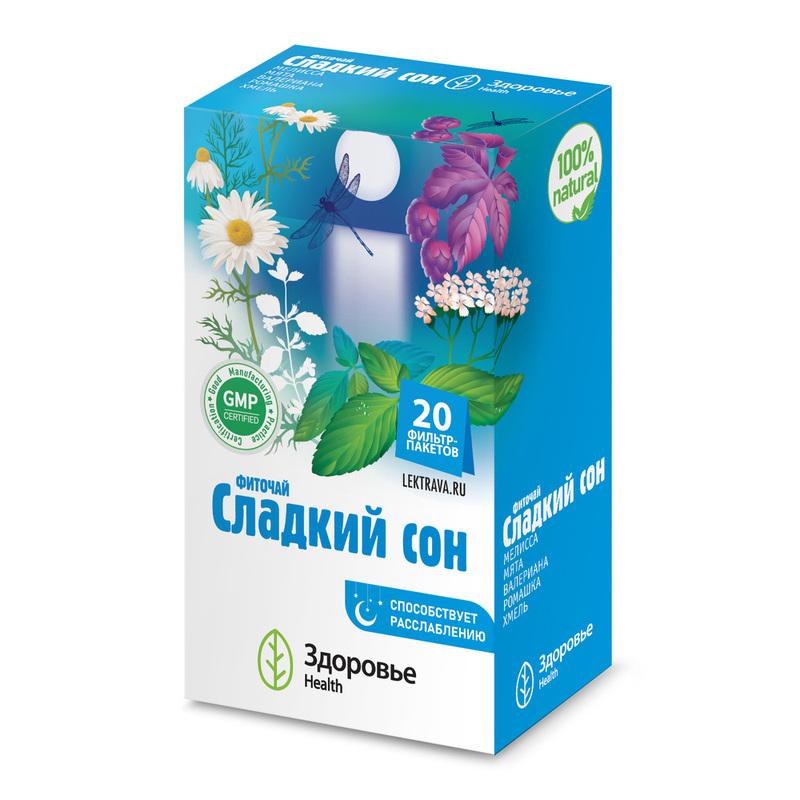 Изображение товара Фиточай Сладкий Сон с валерианой и травами 20 фильтр-пакетов