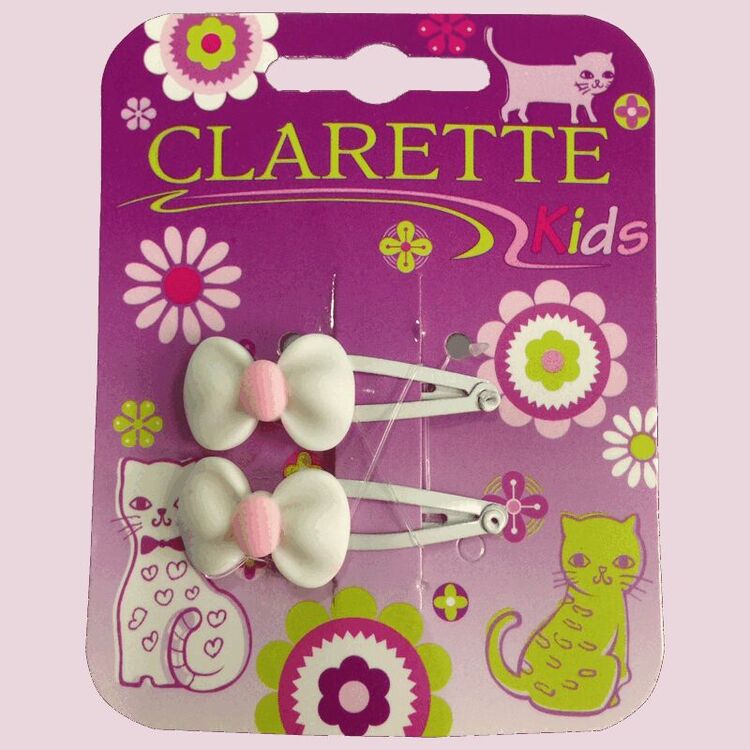 Изображение товара Заколка-зажим Бантик СС443 2 шт цвета в ассортименте для волос