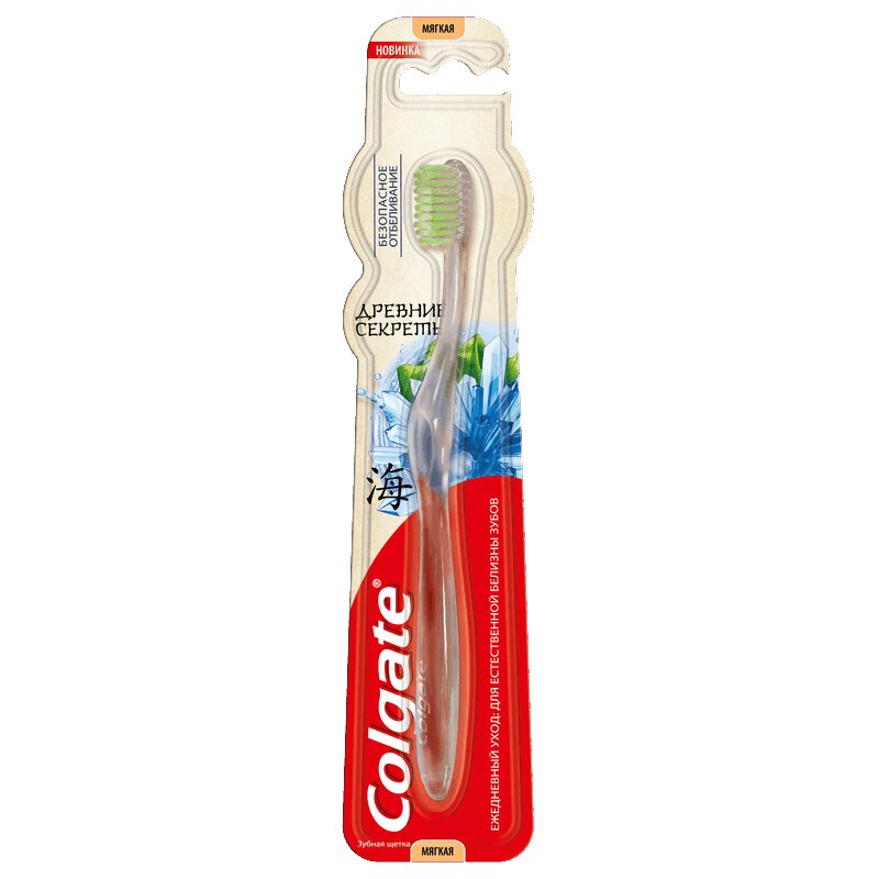 Изображение товара Colgate Древние секреты Зубная щетка для безопасного отбеливания Мягкая щетина