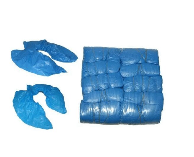 Изображение товара Полиэтиленовые одноразовые бахилы 100 шт, 50 пар, медицинские и для уборки