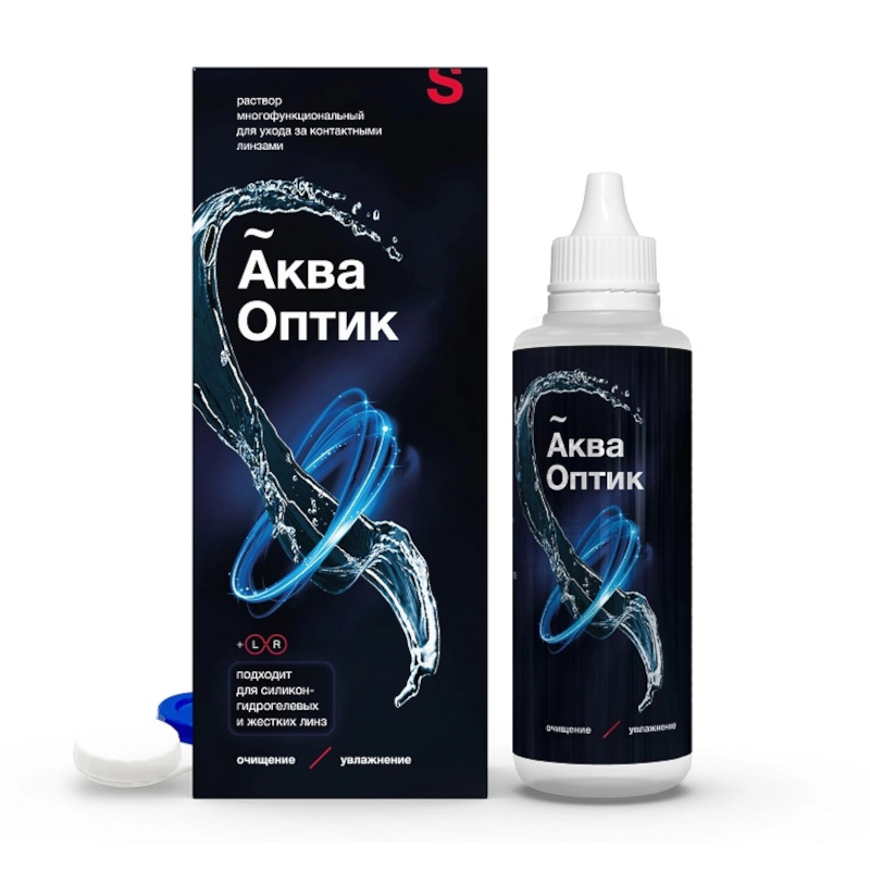 Изображение товара АкваОптик раствор для контактных линз 120 мл для ежедневного ухода