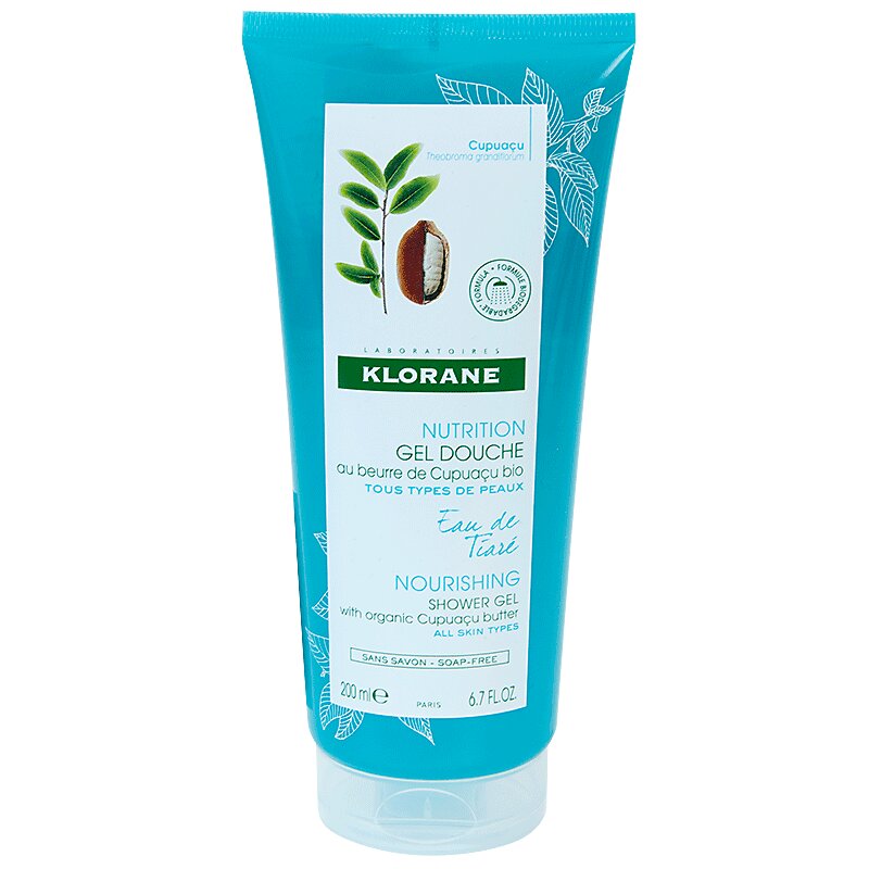 Изображение товара Klorane Гель для душа Вода Тиаре 200 мл - мягкое очищение и ароматерапия