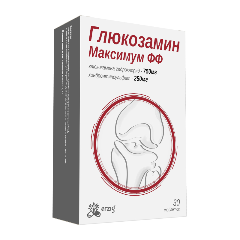 Изображение товара Глюкозамин Максимум ФФ таблетки 30 шт для поддержки суставов и хряща